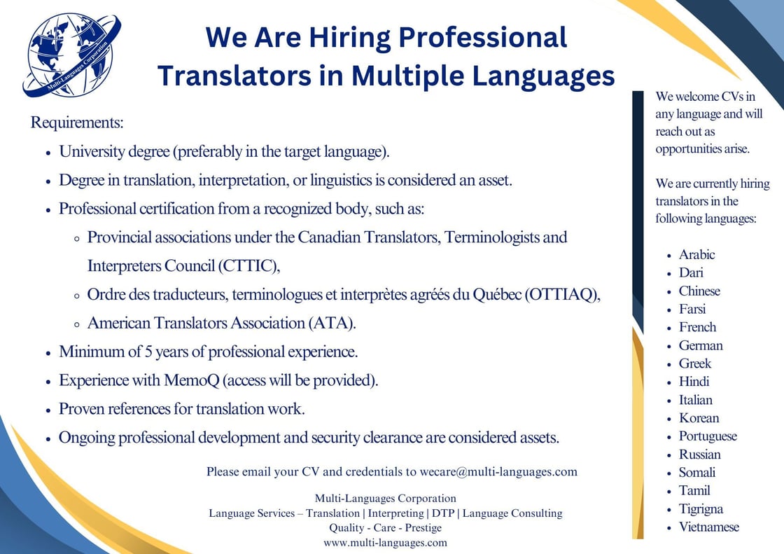 hire interpreter OCCI